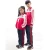 Import kids beautiful  primary school uniforms red blazer design with pictures from China