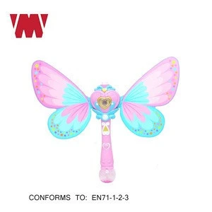 Kids Magic Bubble Wand Blower Music Light Up Butterfly water soap Bubble maker Toy Party Wedding Outdoor Activity Bubble Machine