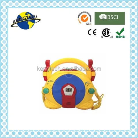 KIDS SING ALONG CD PLAYER KARAOKE WITH MICROPHONE