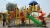 Import Kindergarten Indoor Playground Equipment Plastic Slide And Swing Set Kids Play Equipment from China