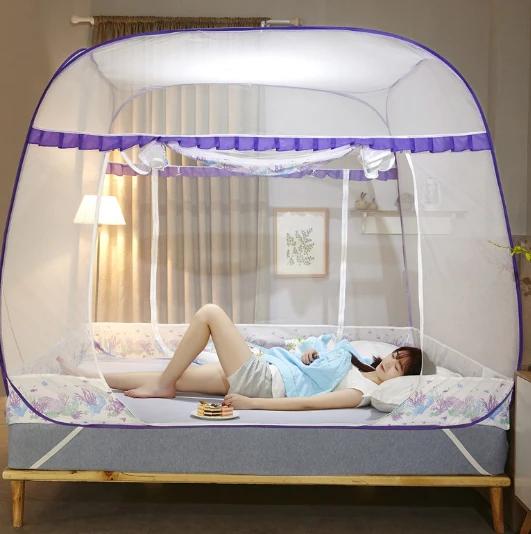 King Queen Circular Double Mosquito Net Bed Canopy