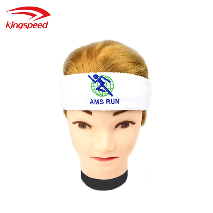 Kingspeed Custom Terry Cotton Embroidery Sweat Headband