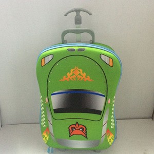 km_0667 Professional standard size with great price car shaped children trolley bag