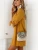 Import Korean Style Mini Short 3/4 Sleeve Women Yellow Summer Casual Dresses from China