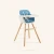 Import KUB Besi dining chair portable foldable 2 in 1 baby wooden high chair from China