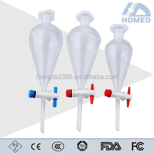 Laboratory Separating Funnel,Conical Shape
