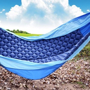 Large Double Sleeping Inflatable Camping Mat  for 2 Person air Mattress with Pillow