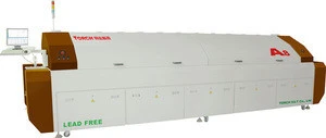Large size Ten heating zones infrared conveyor reflow oven for CSP and BGA component welding