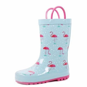 Latest Wholesale Children&#039;s Shoes Wholesale Outdoor Children Style Square Pattern Rain Boot