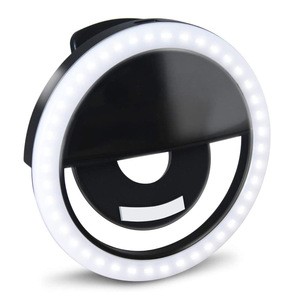 Laudtec Hot Sale big ring light network broadcast handy flash dimmable led circle selfie beauty mini ring fill light phone