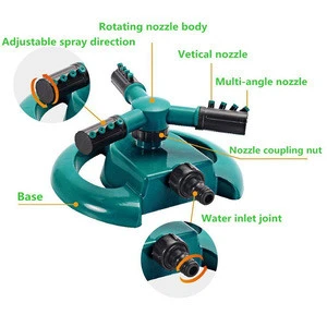 Lawn Sprinkler - Automatic 360 Rotating Adjustable Garden Hose Watering Sprinkler Head for Kids