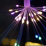 Led Fireworks Light Holiday Fairy Lamp Battery Box Remote Control Copper Wire Star Moon String Light Christmas 100 -40-65 1-year