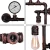 Import led outdoor vintage wall lamps American bar style pipe light from China