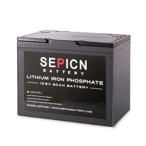 LiFePO4 12v 80ah lithium iron phosphate battery pack light weight LiFePO4 battery  complete lead-acid battery replacemen