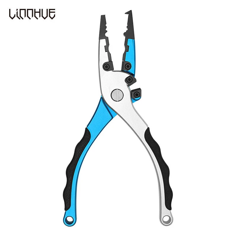 LINNHUE Fishing Pliers Multifunction Aluminum Alloy Hook Recover Line Cutter Lure Fishing Accessories Multi-function Lure Pliers
