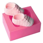 Liquid silicone cake mold die mold baby shoes modelling biscuits foot shaped cake mold