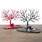 Little Deer Earrings Necklace Ring Pendant Bracelet Jewelry Display Stand Tray Racks
