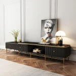 Living room coffee table set cheap  modern TV cabinet and coffee table with retractable function