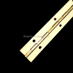 long  brass plated iron piano hinge (according the requirement)