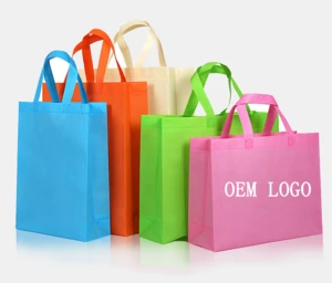 LOW MOQ Cheap Price Promotional Customized Colors Eco Tote Non-Woven Shopping Bag, Recyclable PP Non Woven Bags