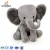 Import Low MOQ grey big ears stuffed elephant toys cute 100% pp cotton plush toy custom elephant stuffed animal from China