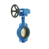 Low Price DN50 Wafer Connection Manual Worm Gear butterfly valve