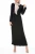 Import LSM055 Horn edge Abaya Dubai Muslim Dresses Islamic Clothing Dresses from China