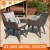 Import Luxury Cheapest Space-Saving Outdoor Round Gray Rattan Wicker Dining Table And 6 Chairs Vocation Restaurant Furniture from China