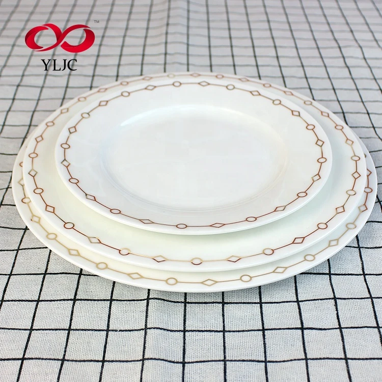 luxury fine bone chian dinner set ceramic porcelain plate