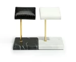 Luxury marble metal watch stand display counter high-end watch display props