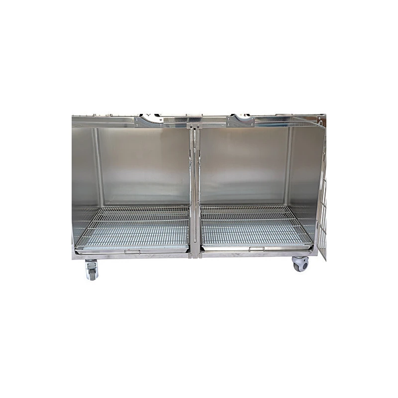 Luxury pet cat cage Stainless Steel veterinary pet cages for animal hospital and pet clinic