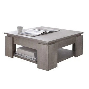 Luxury Table Base Modern Wood Square Center Coffee table
