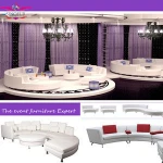 Made from SinoFur Best sale Loveseat white wedding sofa furniture