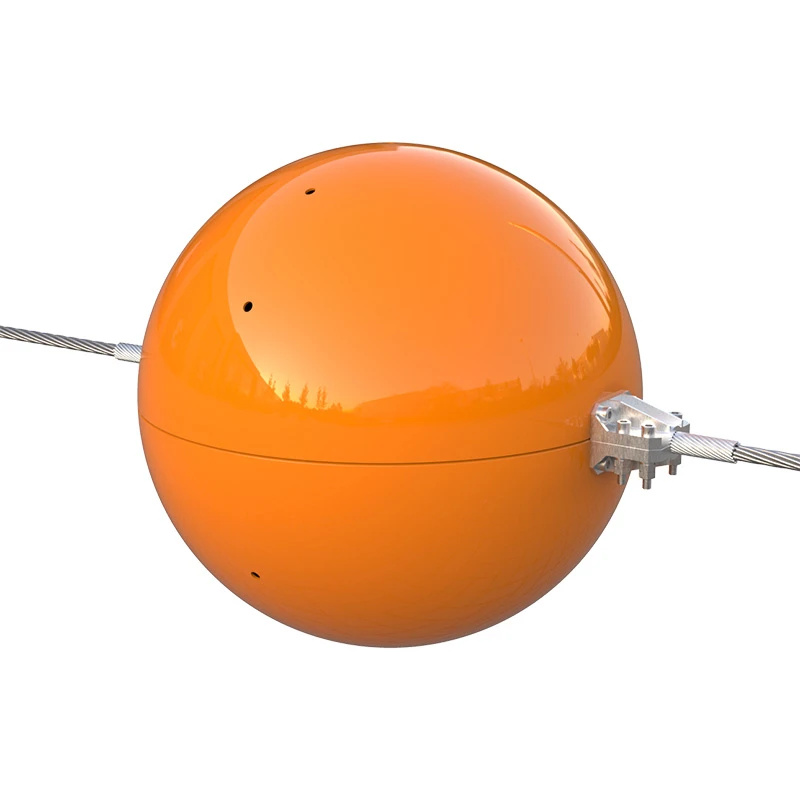 Manufacture fiberglass spheres Orange aerial marker balls for powerline