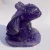 Manufacturer direct selling natural high quality purple fluorite carving Toothless Decorative healing gift