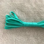 Manufacturer Polyester Spandex 5mm Flat Dyed Many Colorful Colors Earloop Elastic Rope