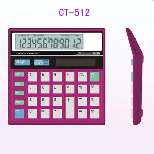 Manufacturer Supply 12-digit Large Screen Display Desktop Office Calculator CT- 512
