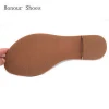 Manufacturer wholesale brown flat rubber sole for ladies shoes