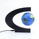 Manufacturer Wholesale Kids Return Gift 3inch 8.5cm C Shaped Magnetic Levitation Floating World Map Globe