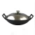 Import Manufacturers wholesale cast iron kitchen wok with two handle with wooden lid or stainless steel lid from China