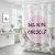 Import Marble Striped Shower Curtain White Gray Gold Black Simple Design Bathroom Accessories Decorative Waterproof Screen with Hooks from China