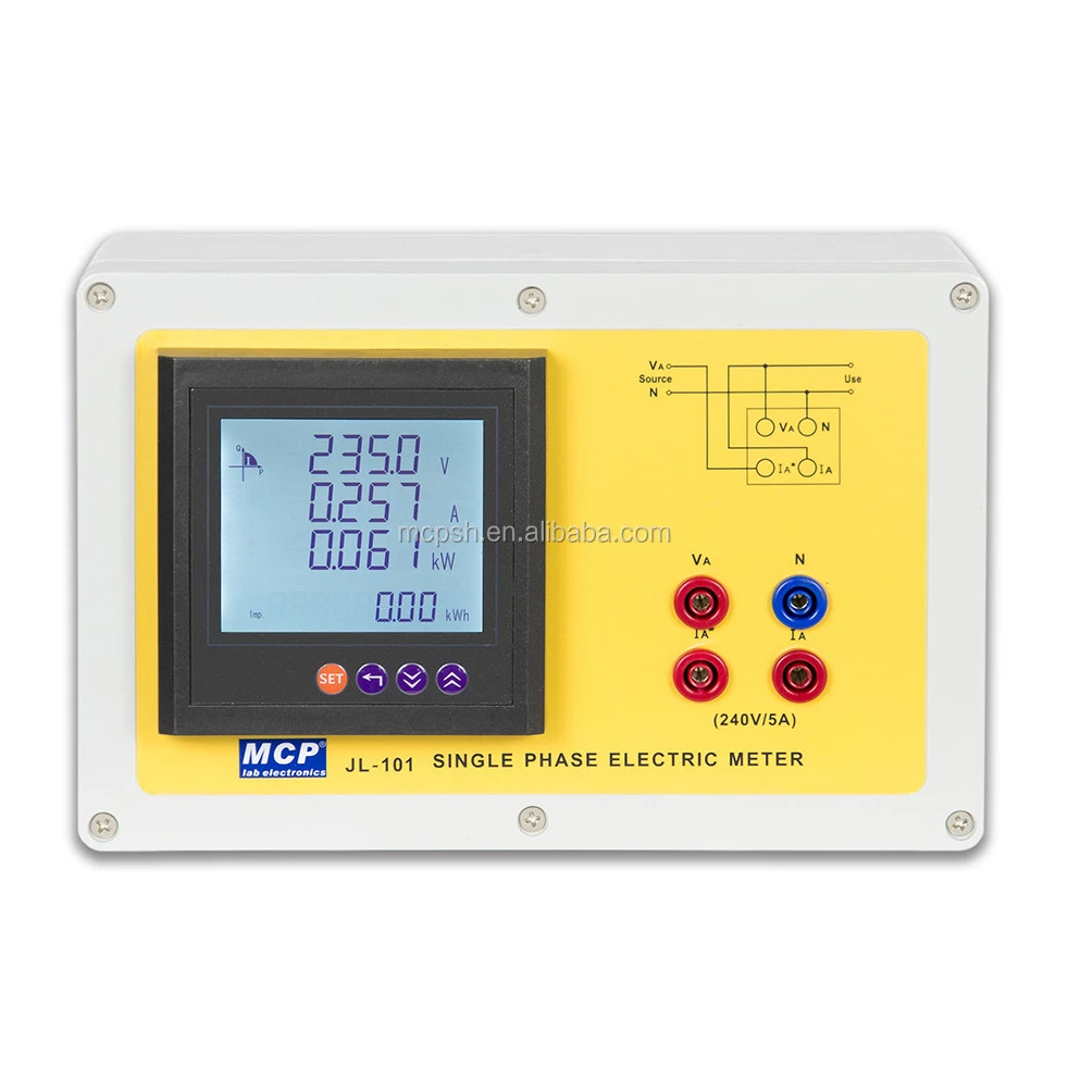 MCP JL-101 SINGLE PHASE ELECTRIC METER CURRENT, VOLTAGE FREQUENCY, POWER, POWER FACTOR, ELECTRICAL ENERGY METER