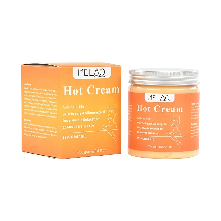 MELAO Hot Tummy Cream Fat Burner Cellulite Treatment Sweat Workout Enhancer Slimming Massage Gel For Weight Loss