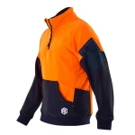 Men Hi Vis Workwear Sweatshirt Hoodie Safety Jacket Two Tone Top Reflective Hoodie