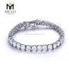 Messi Jewelry 0.5ct/5mm DEF white classic design 14k/18k gold tennis moissanite bracelets for women