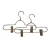 Import Metal pants hanger strong  clip skirt clip pants clip hanger from China