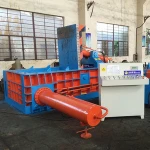 Metal scrap compress waste material baler plastic scrap