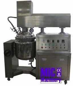 MIC-E100L Auto-lifting Vacuum Emulsifying Mixer Cream Emulsifying machine Cream Mixer Cream Cooker