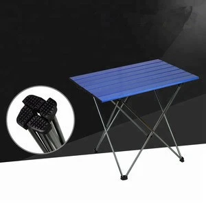 Middle Size Lightweight Outdoor Hiking Fishing Aluminum Portable Folding Table