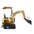 Import mini retroescabadora mini excavator 800 kg from manufacturer 0.8ton with attachments from China